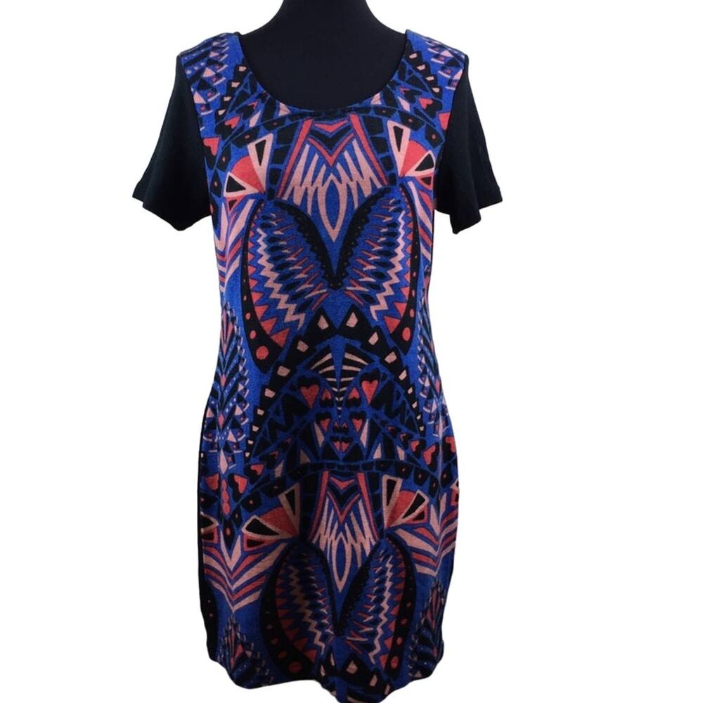 Yumi women's sweater knit short sleeve dress